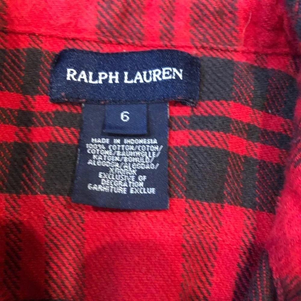 Amazing fall flannel Ralph Lauren shirt 🍁 size 6